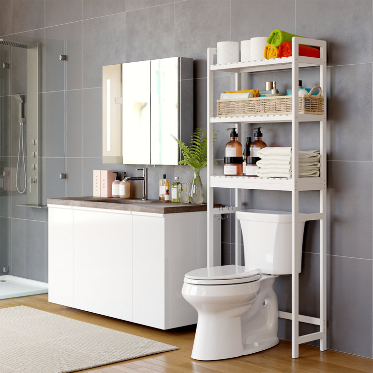 Garlington Solid Wood Free Standing Over The Toilet Storage